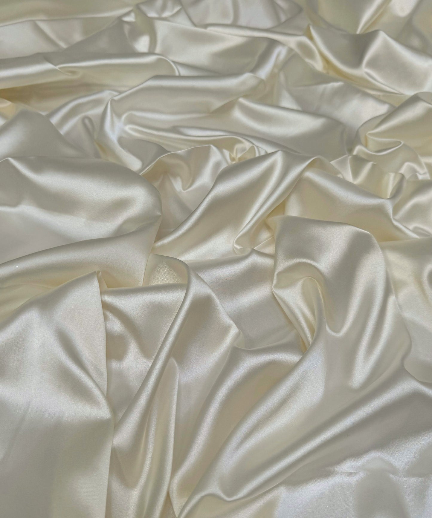 ivory stretch satin