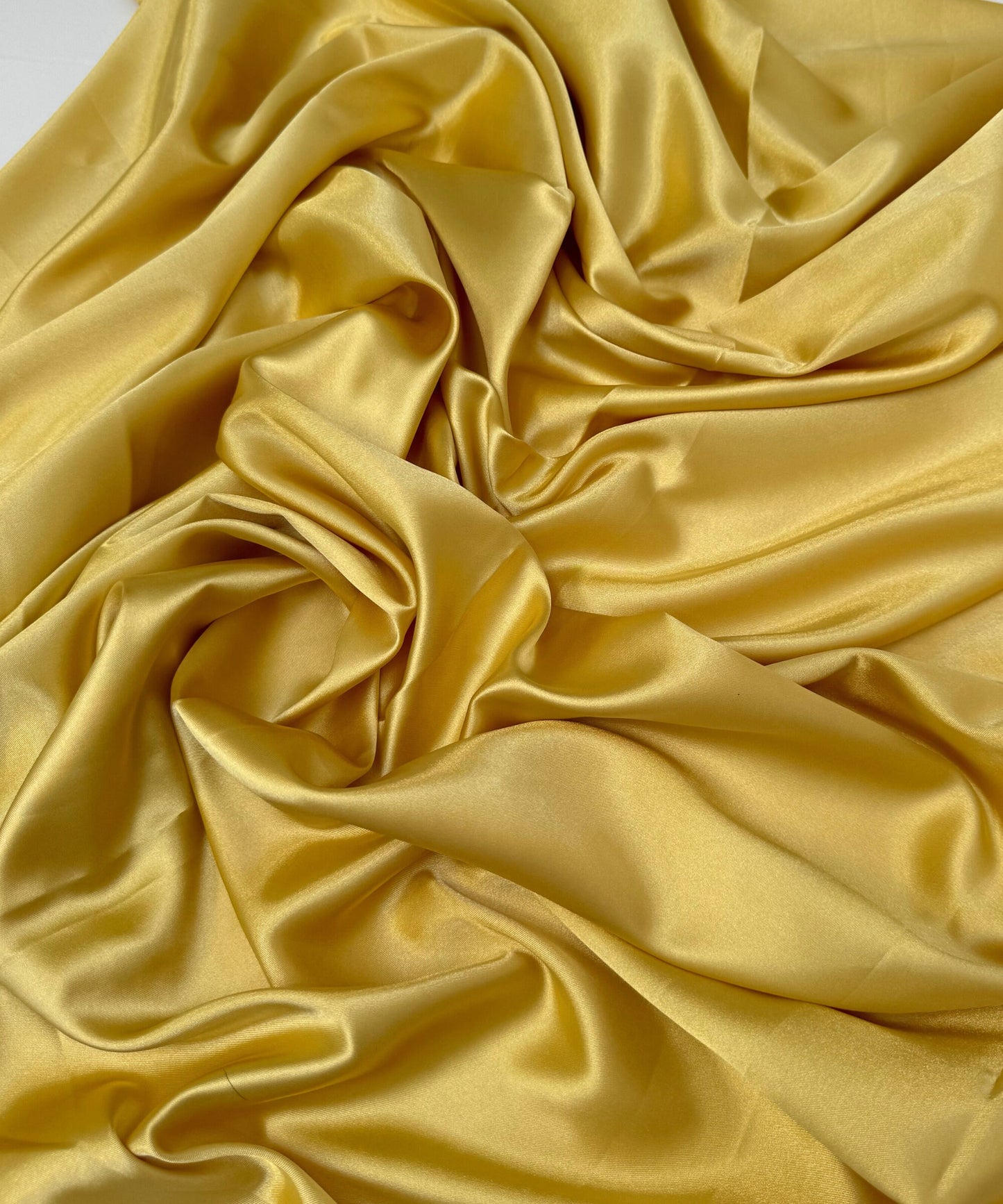 Gold Silky Stretch Satin