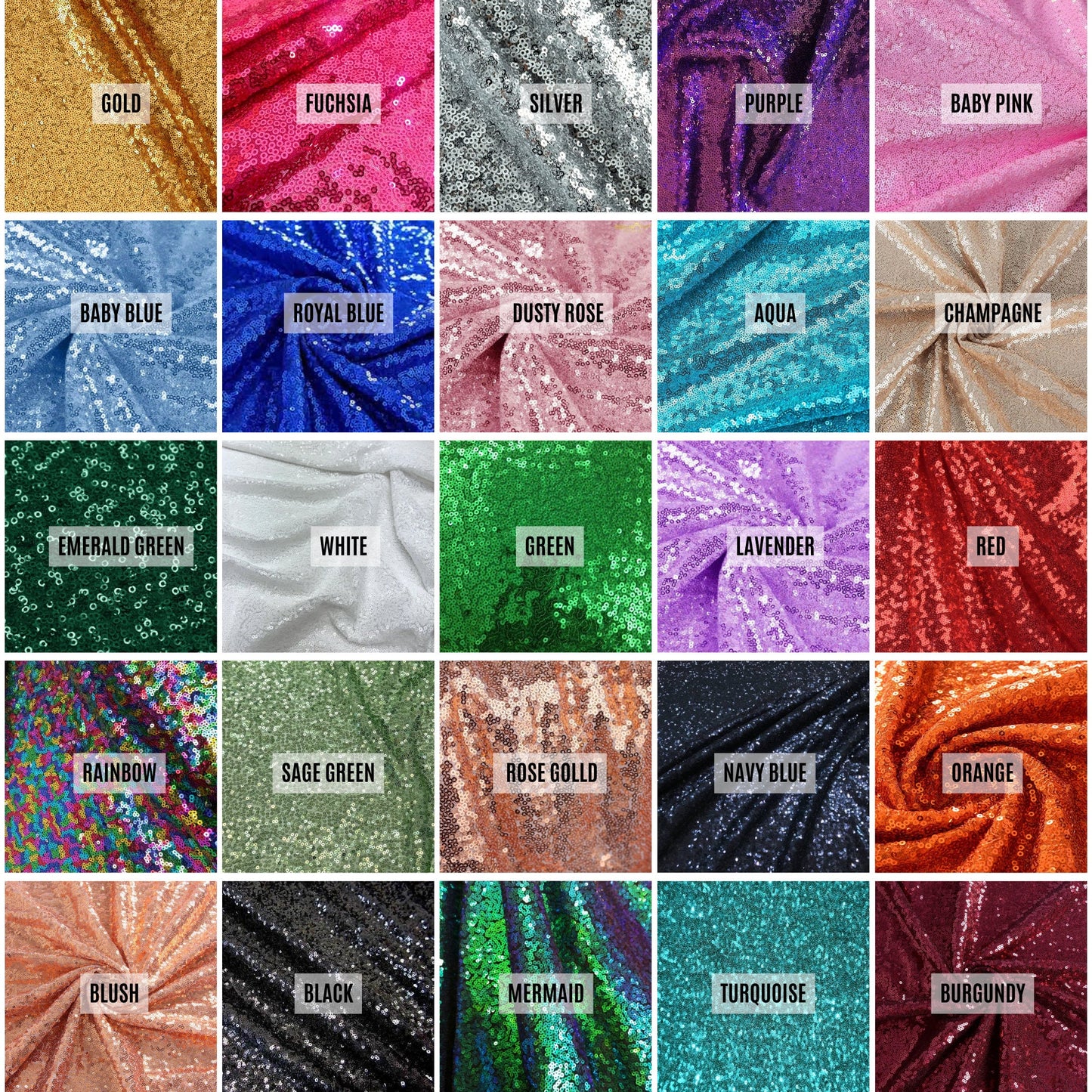 Glitz Sequins on Stretch Mesh Fabric