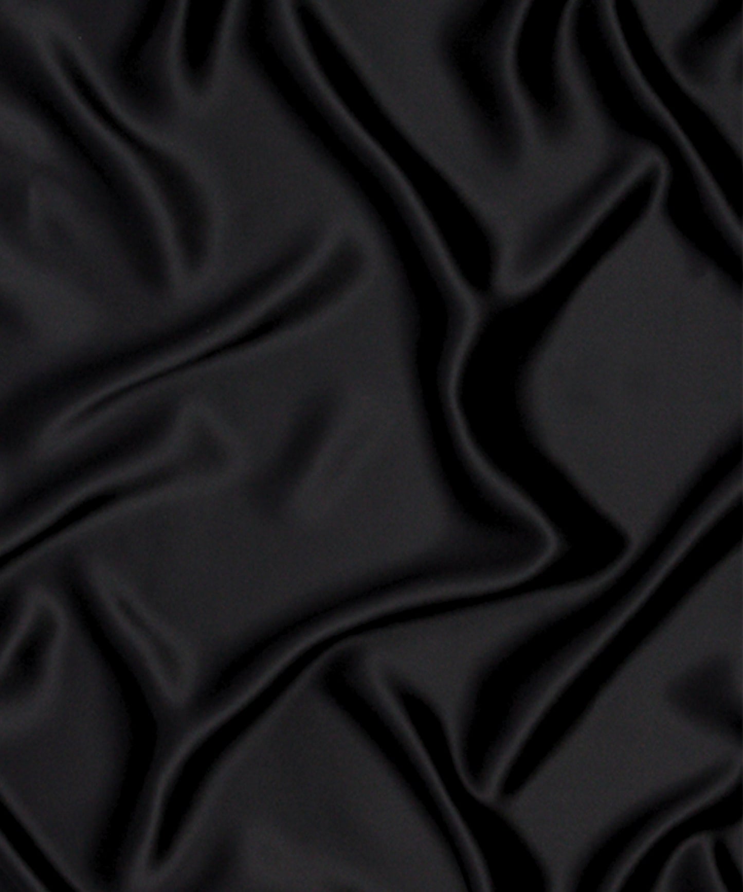 black stretch satin