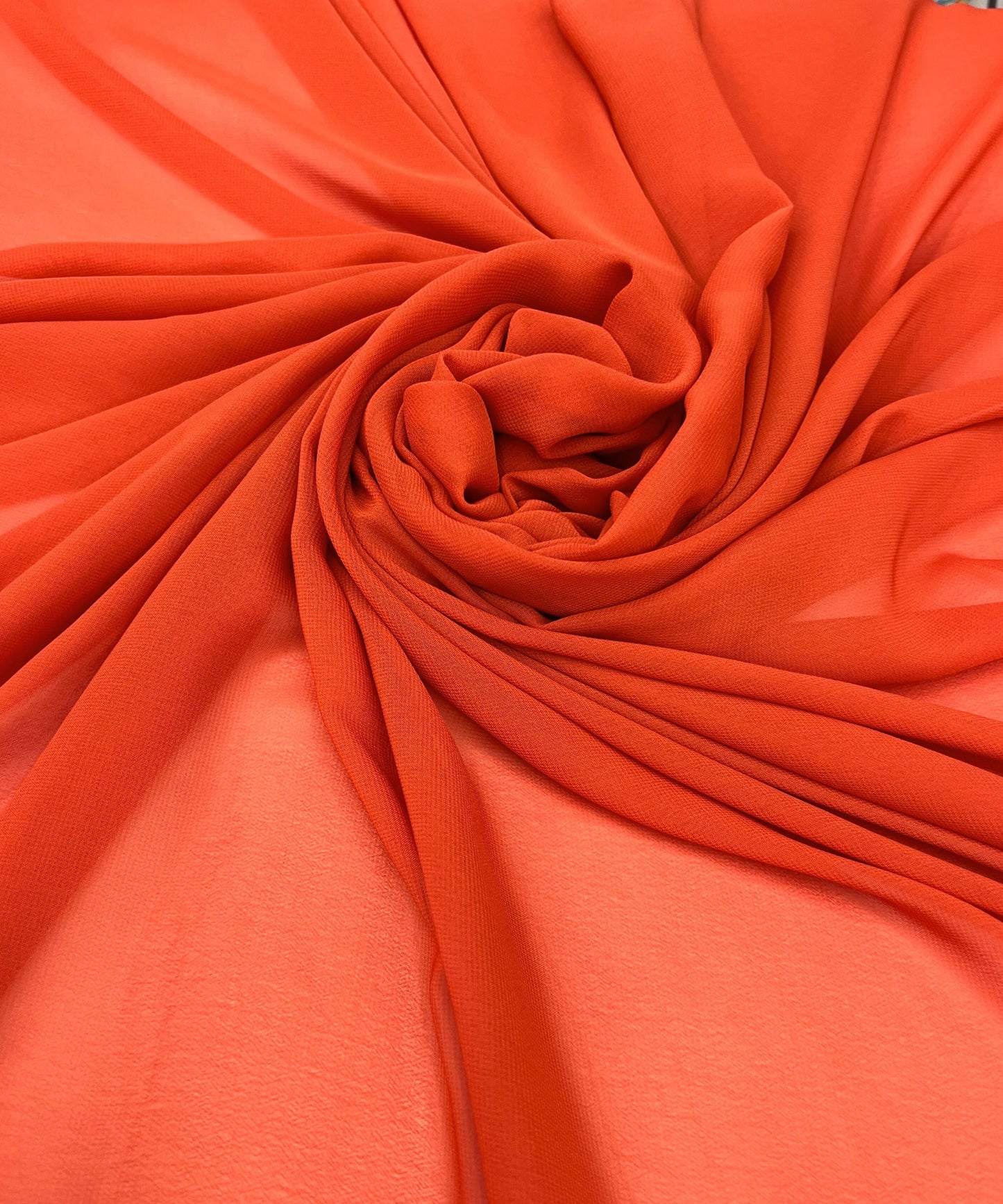 Burnt Orange Chiffon