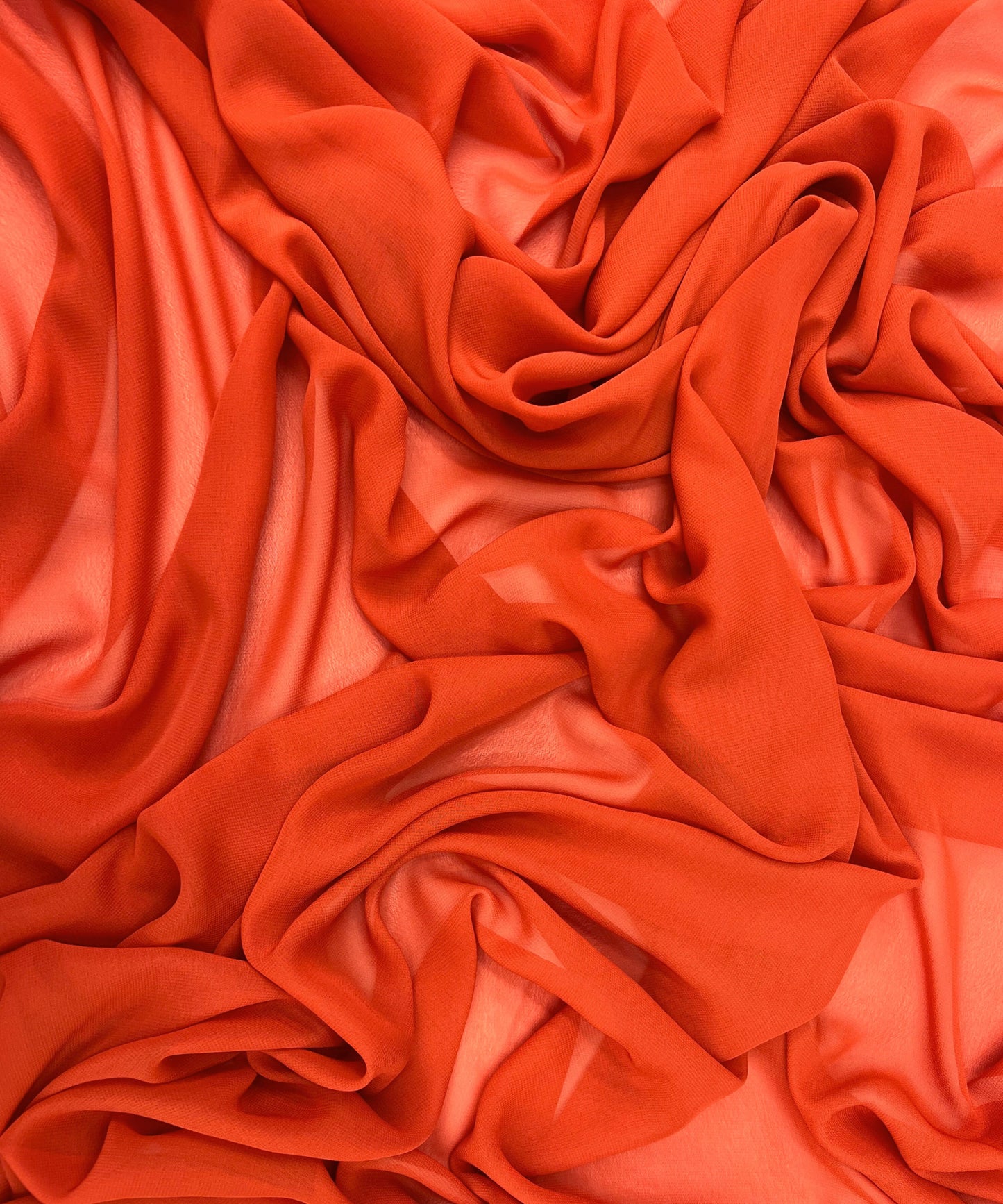burnt orange chiffon fabric
