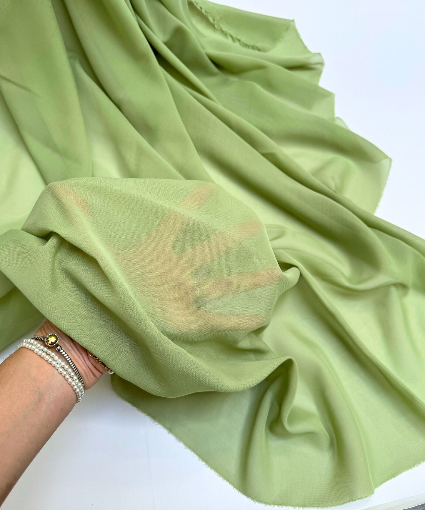 Sage Green Chiffon