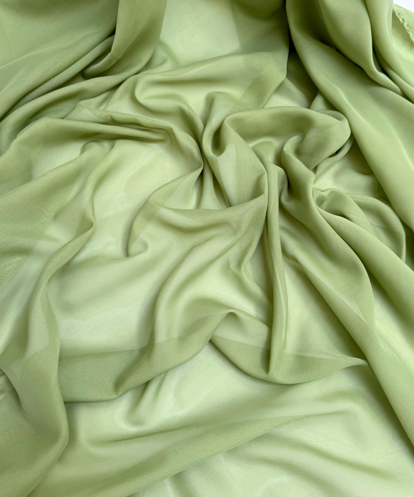Sage Green chiffon fabric