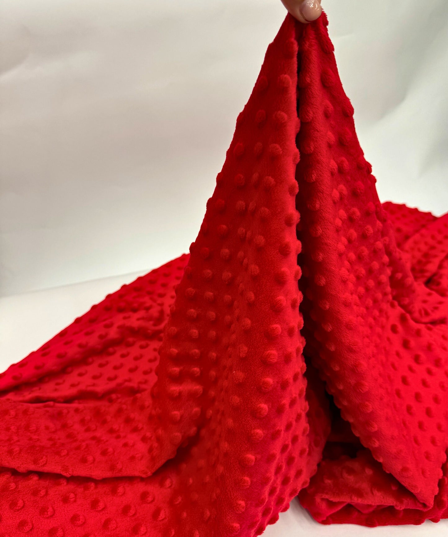 Red Minky Fabric
