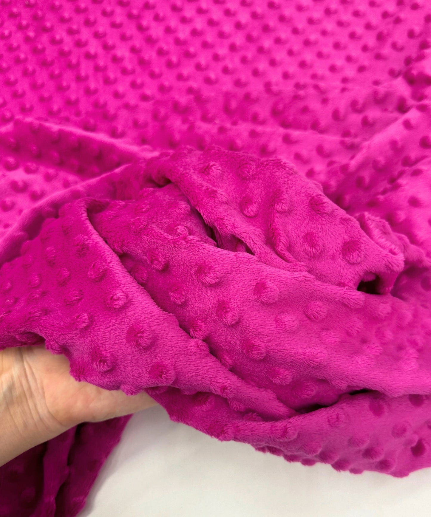Minky fleece material