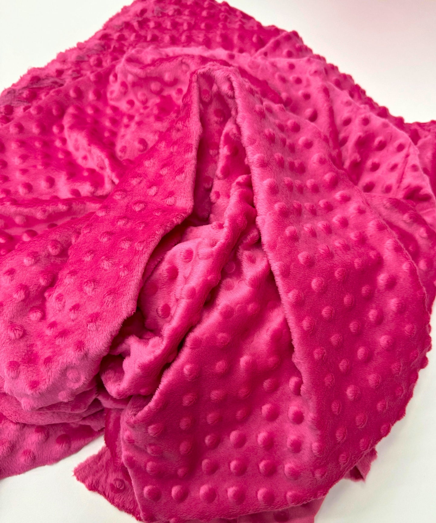 Hot Pink Minky Fabric