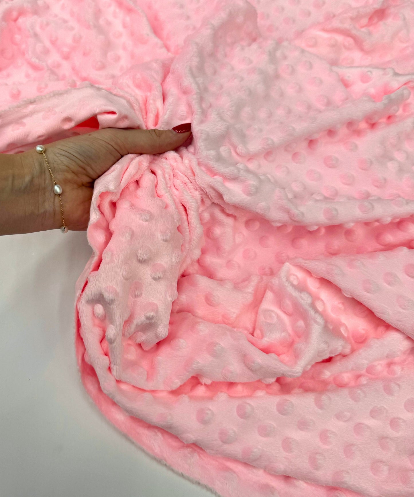 Baby Pink Minky Fabric