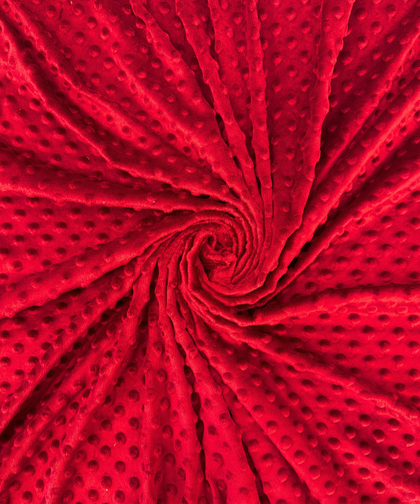 Red Fleece Fabric by the Yard, Minky Dot Fabric Red Plush Fabric for Blankets, Pillow Covers Soft Toys, Baby Blanket, Soft Red Fabric