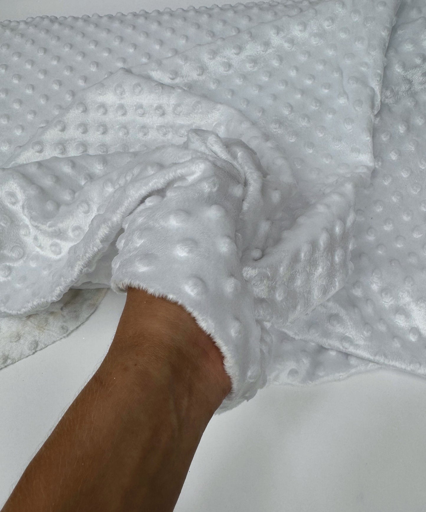 White Minky Fabric