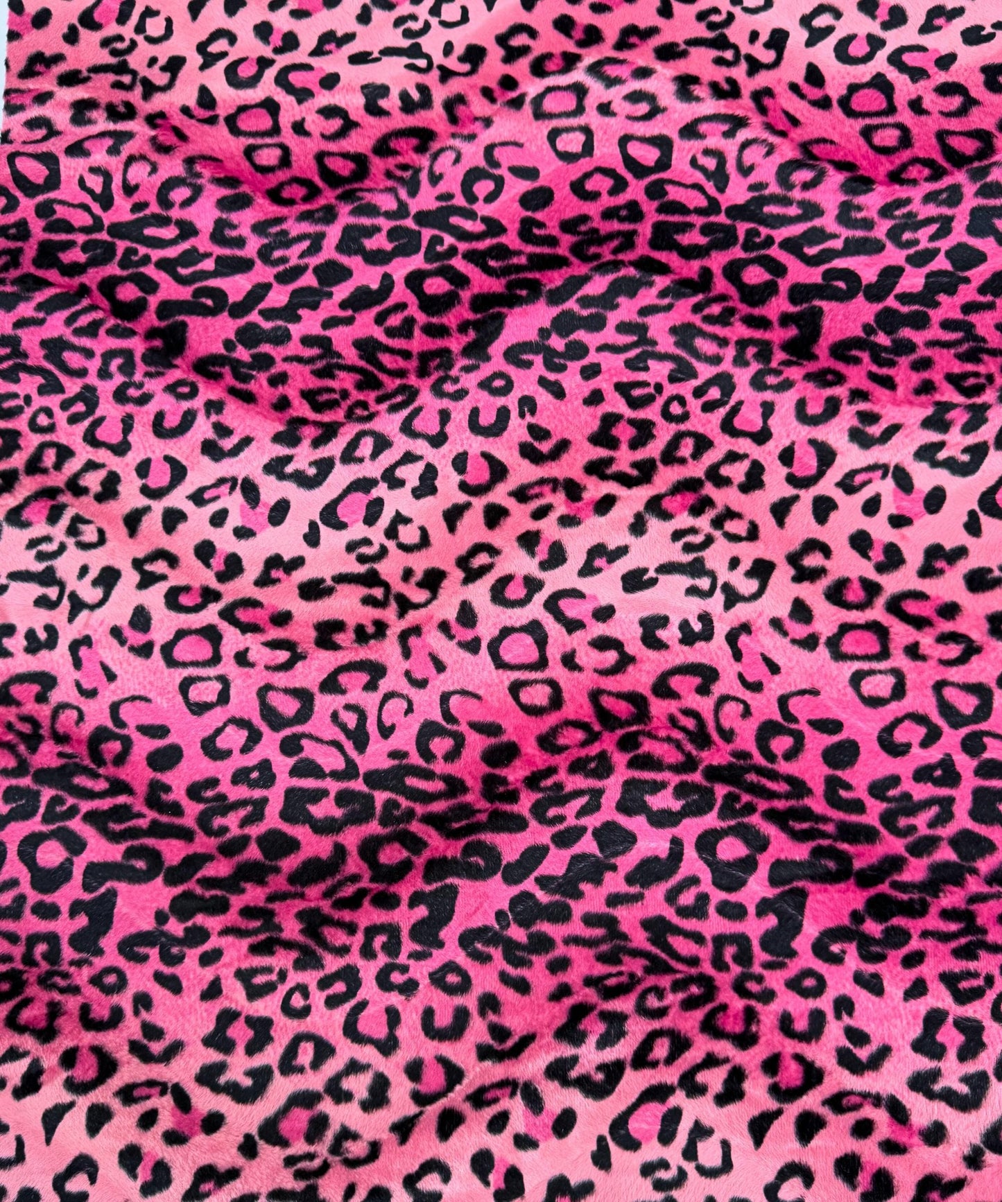 Pink Leopard Velboa Faux Fur
