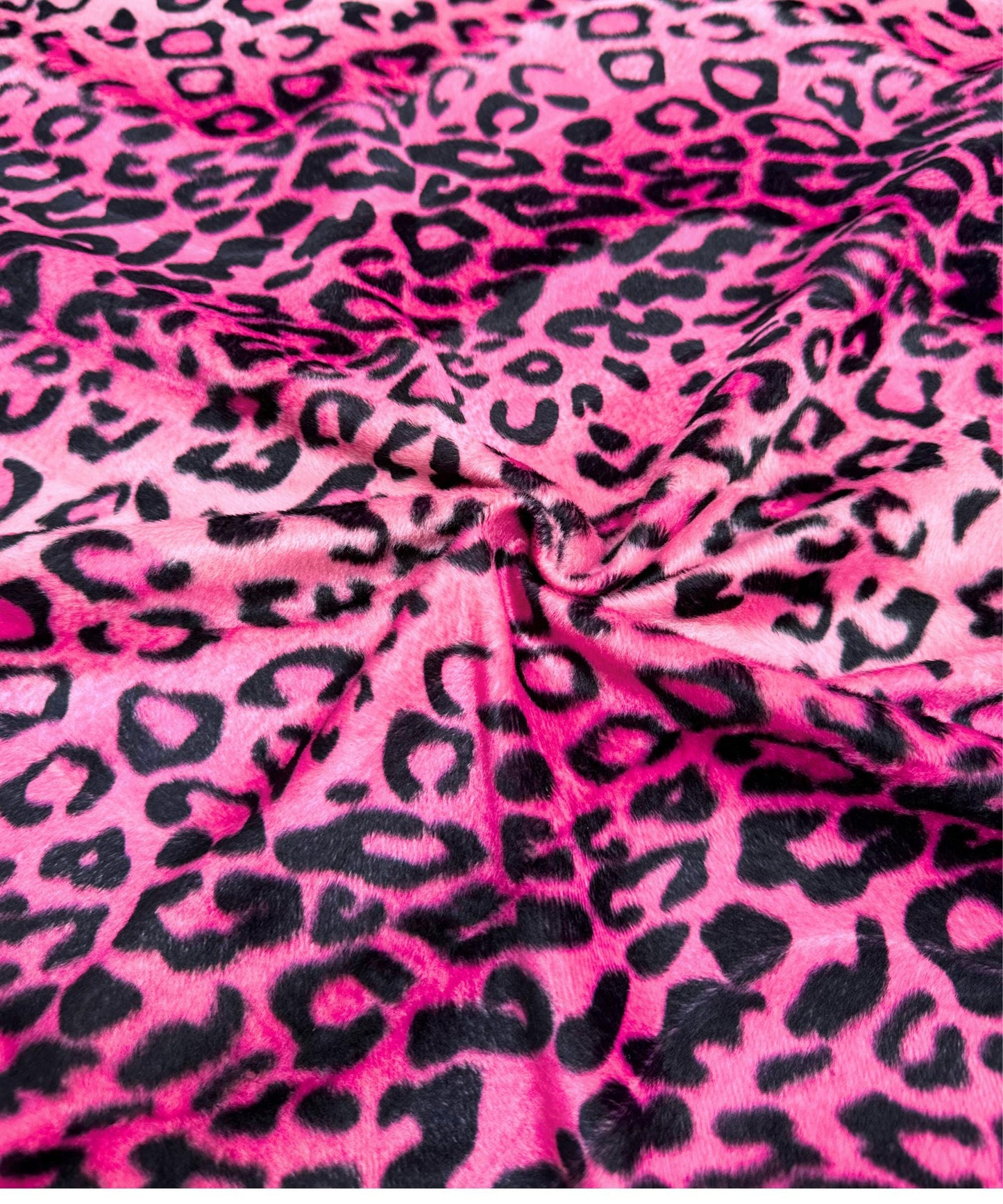 Pink Leopard Velboa Faux Fur