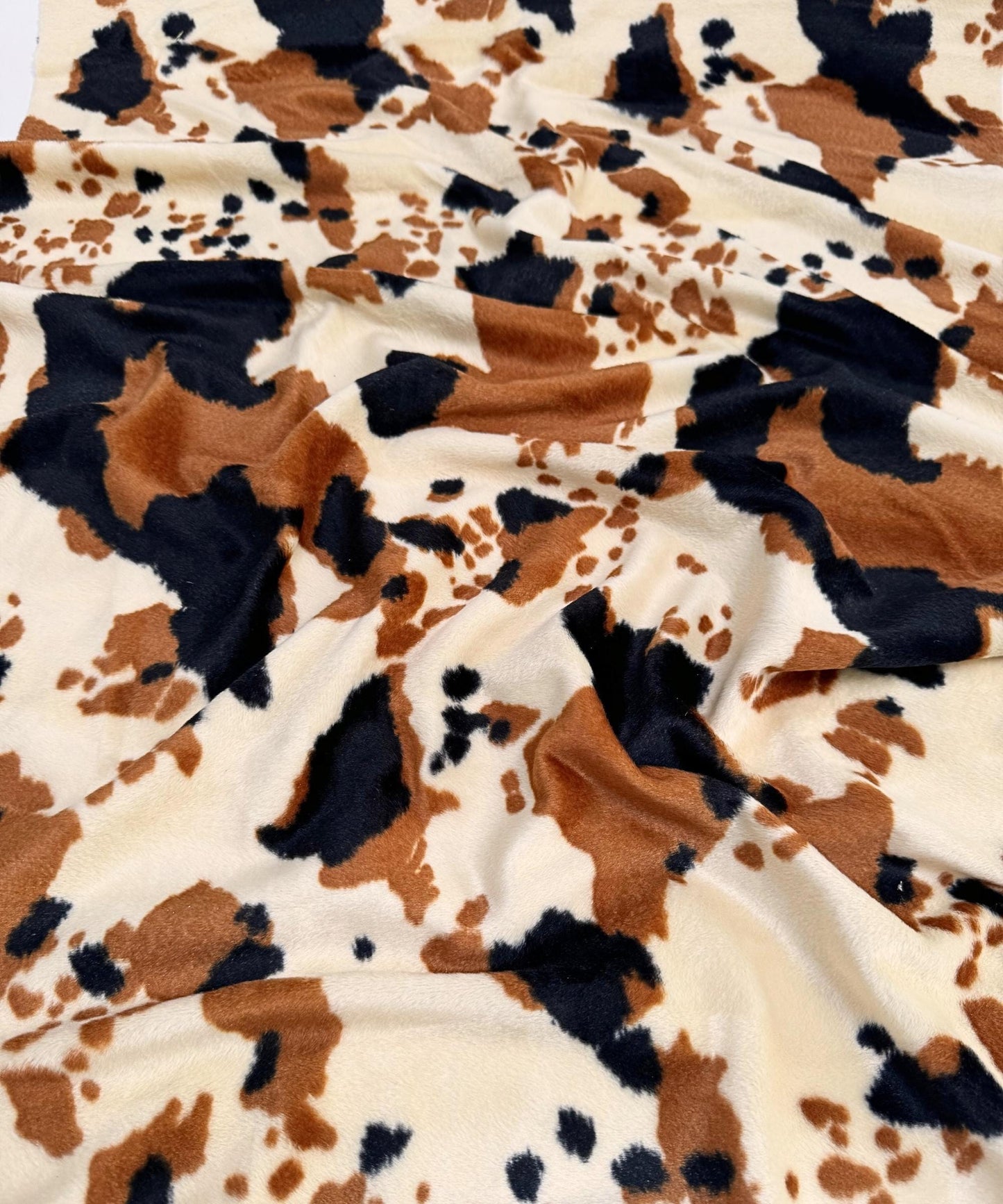 Brown Cow Velboa Faux Fur