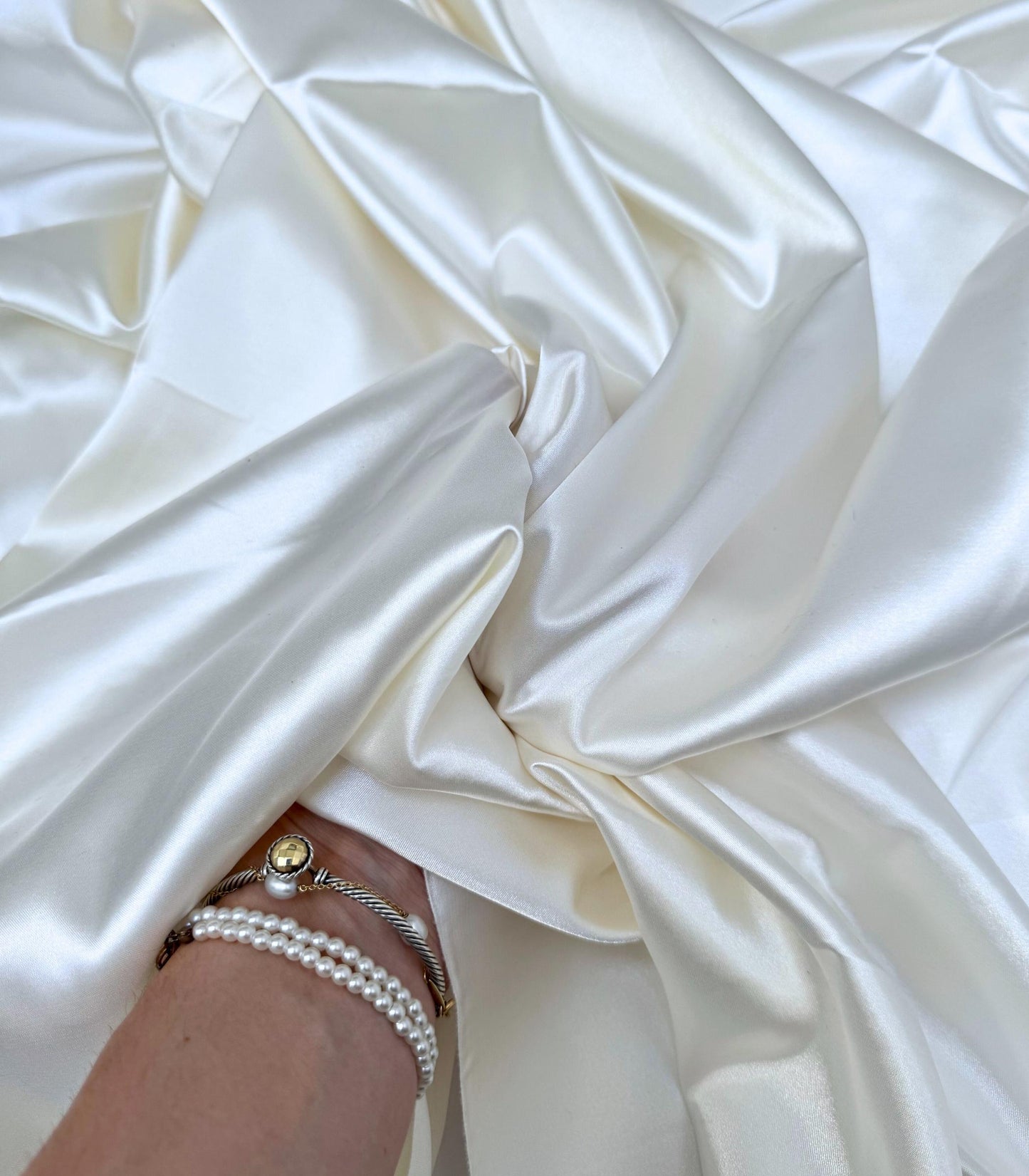 Satin fabric by the yard