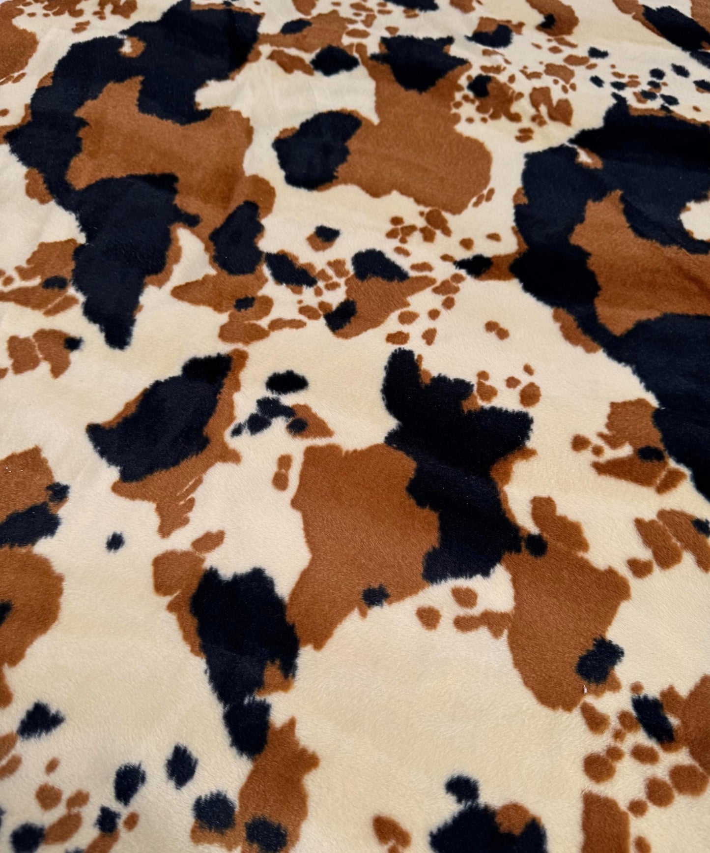 Brown Cow Velboa Faux Fur