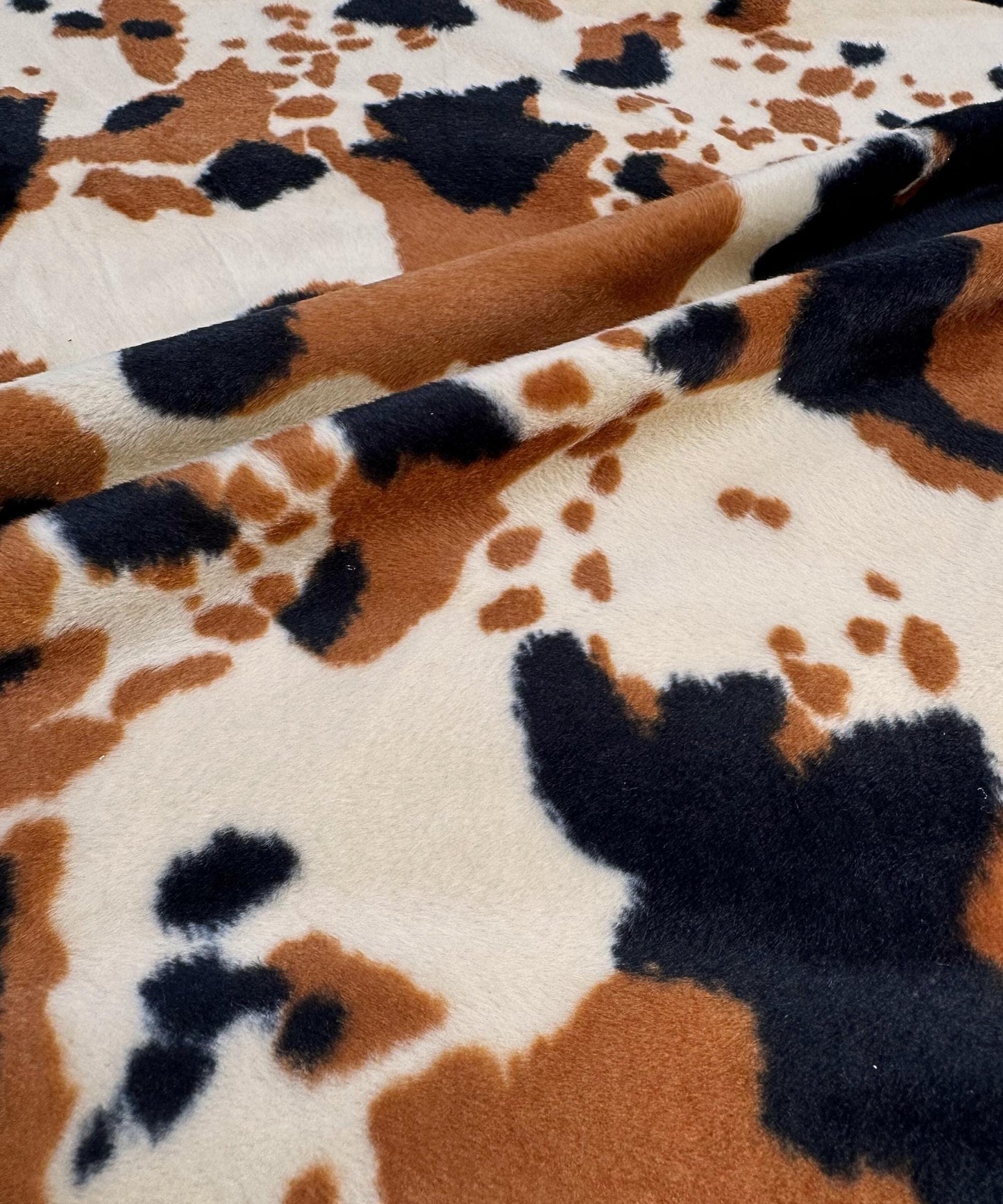 Brown Cow Velboa Faux Fur