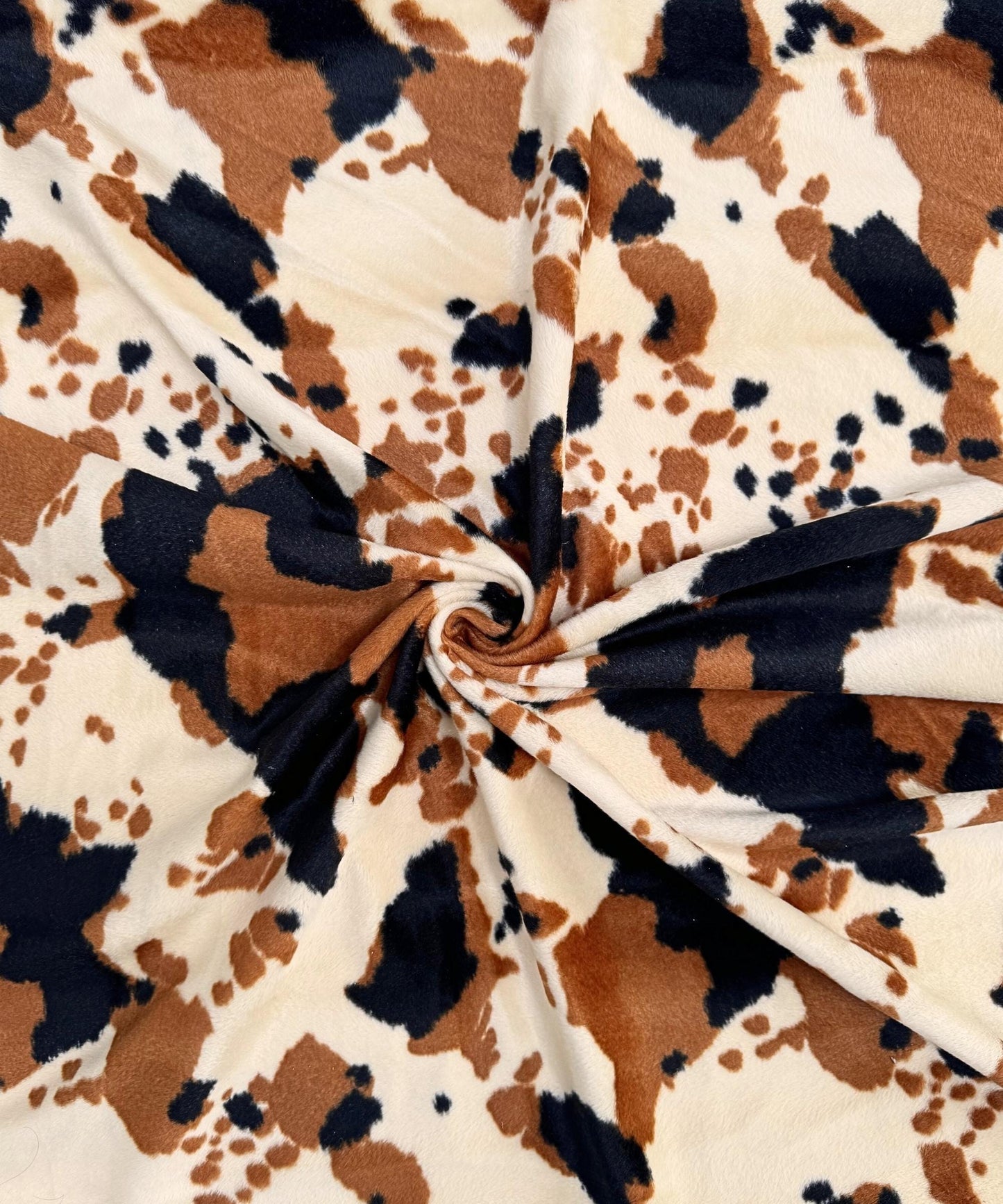 Brown Cow Velboa Faux Fur