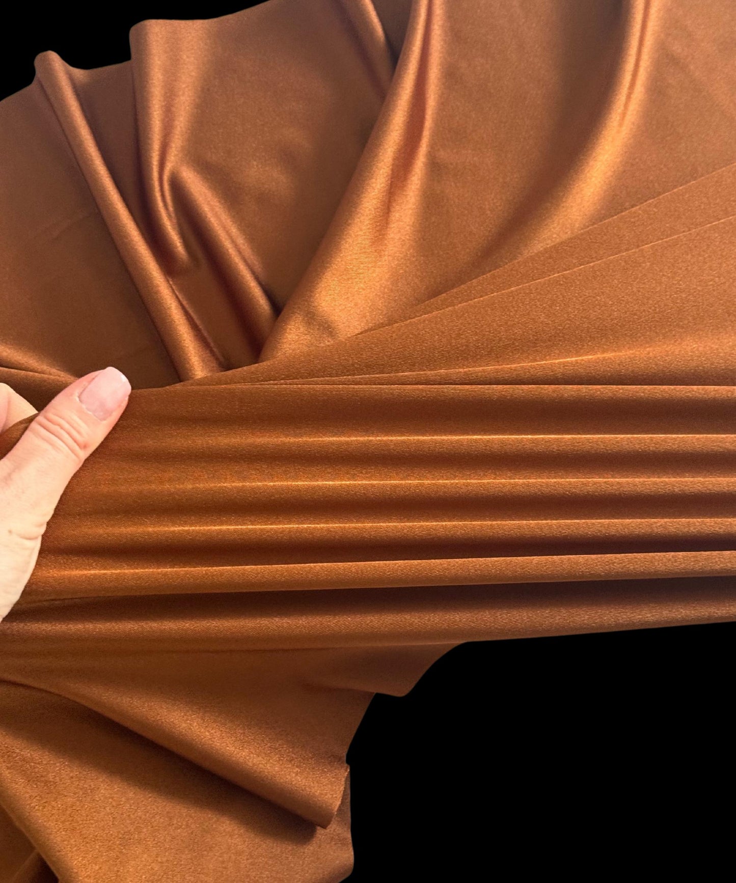 Rust Shiny Nylon Spandex