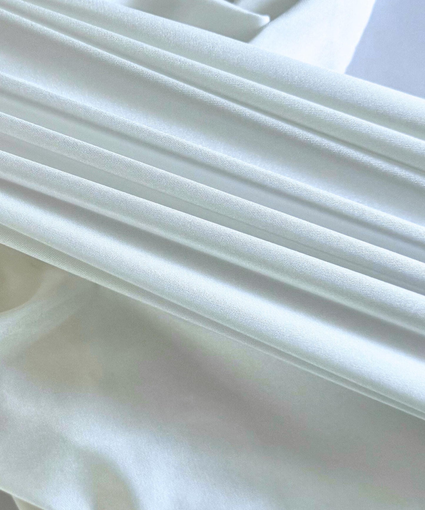 White Shiny Nylon Spandex
