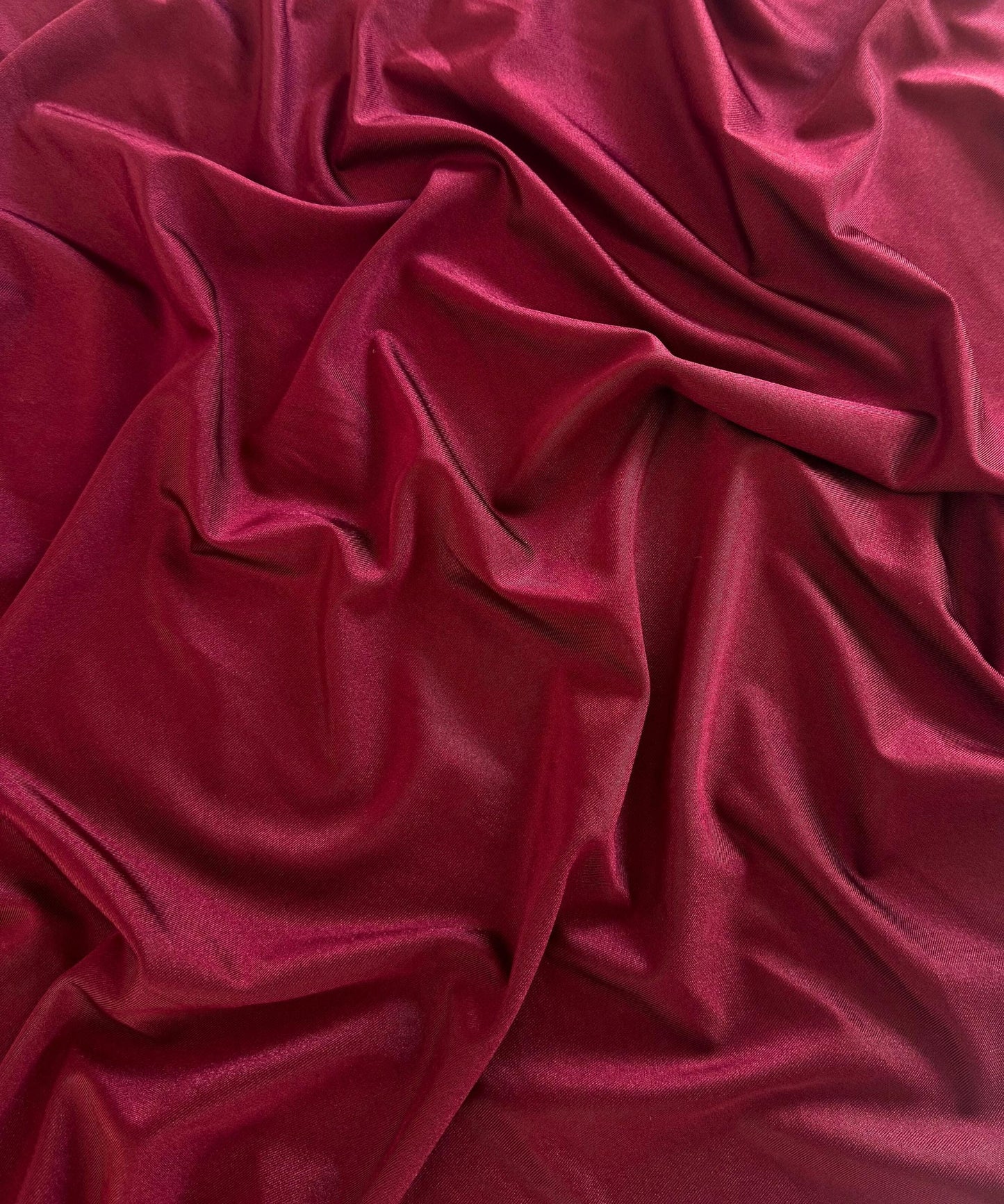 Burgundy Shiny Nylon Spandex