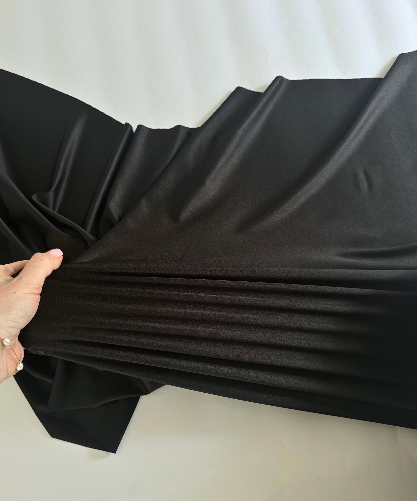 Black Shiny Nylon Spandex