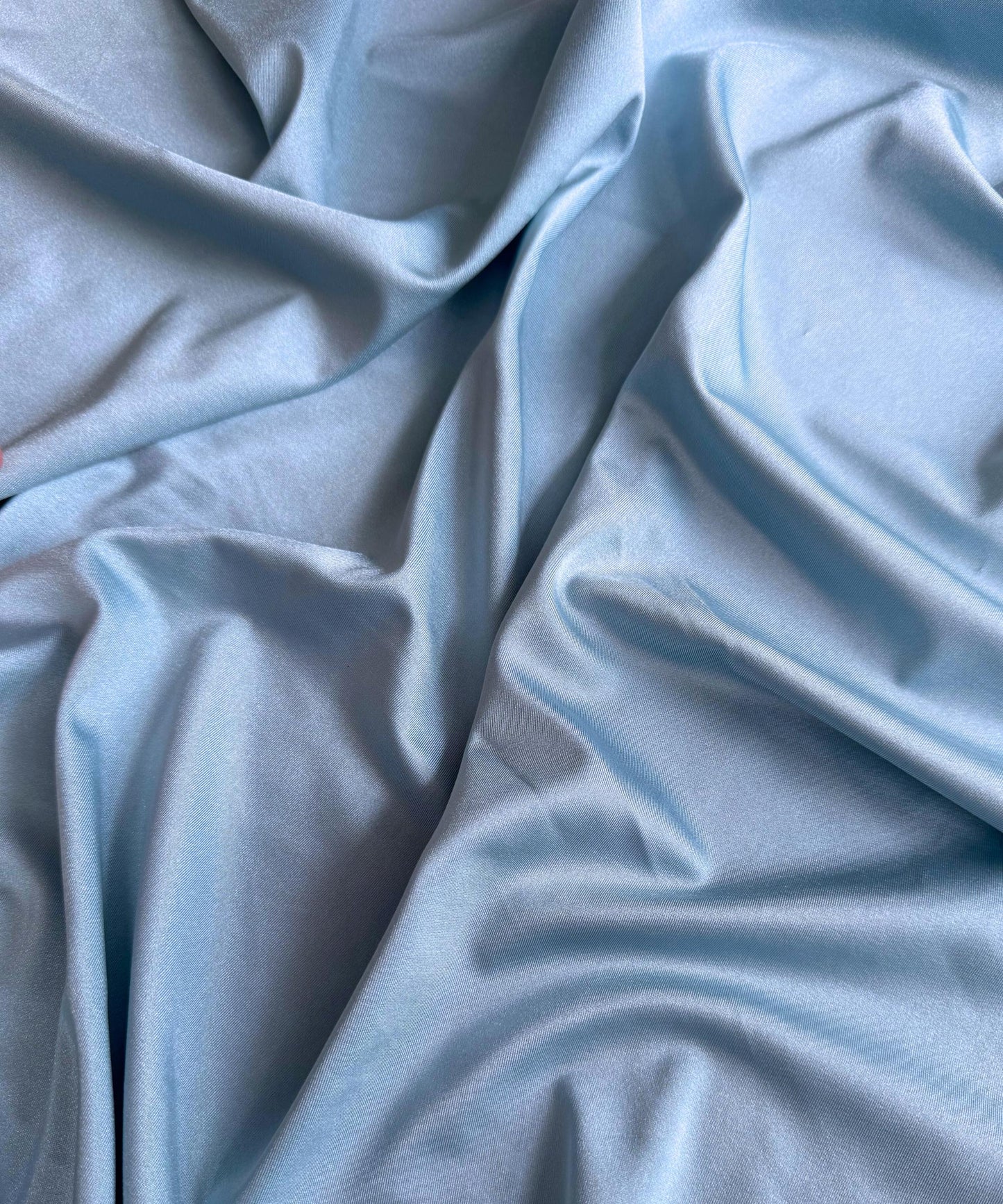 Dusty Blue Shiny Nylon Spandex