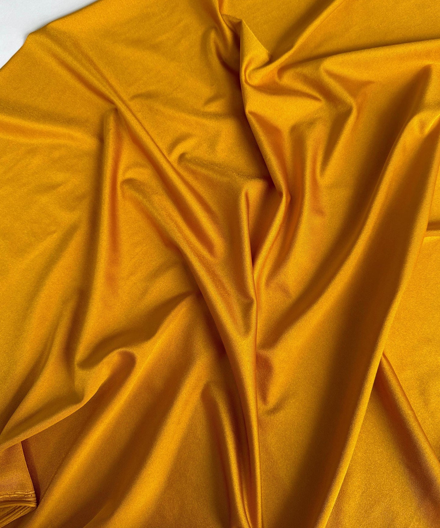 Mustard Gold Shiny Nylon Spandex