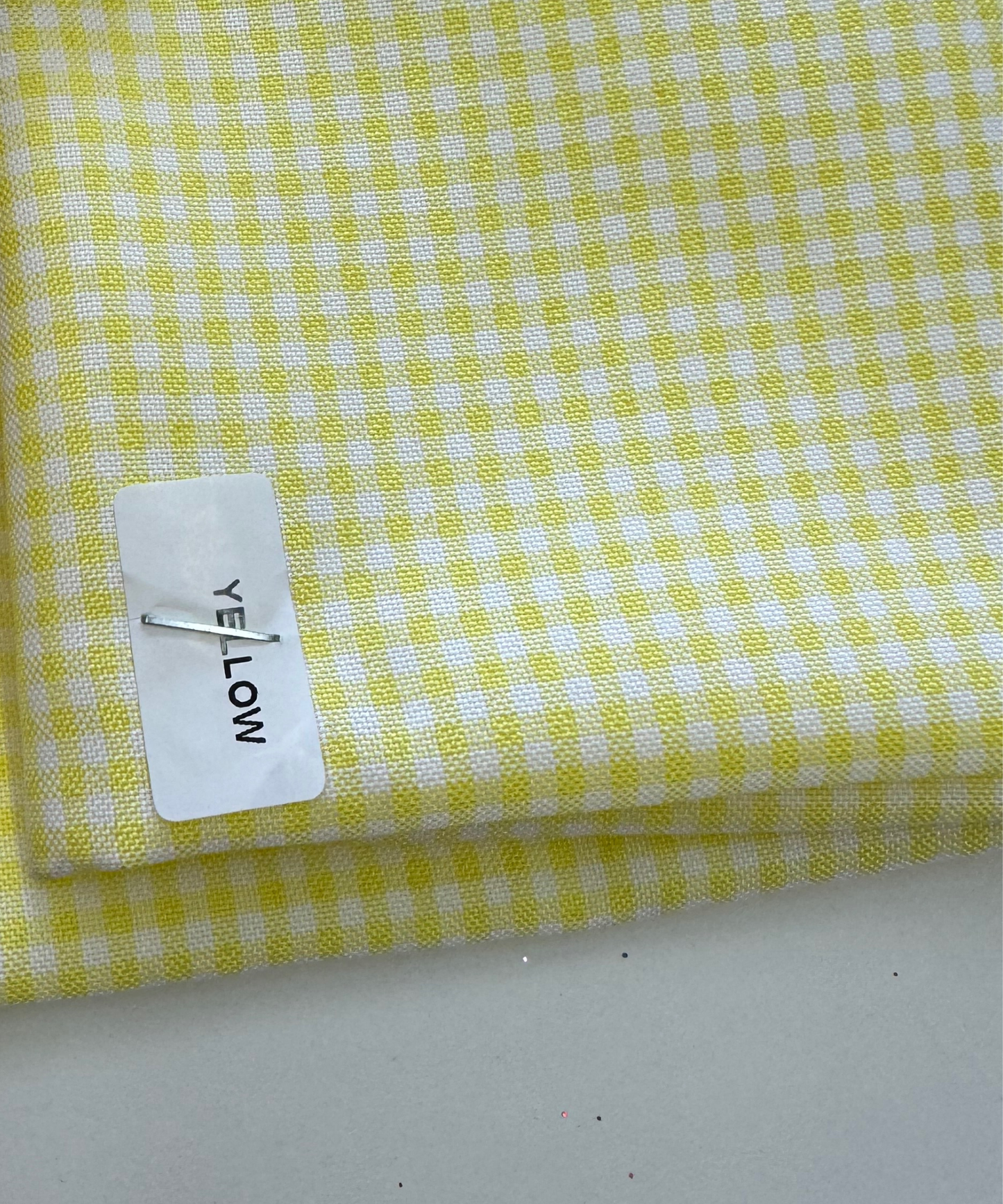 Yellow 1/8" Gingham Shirting Poplin