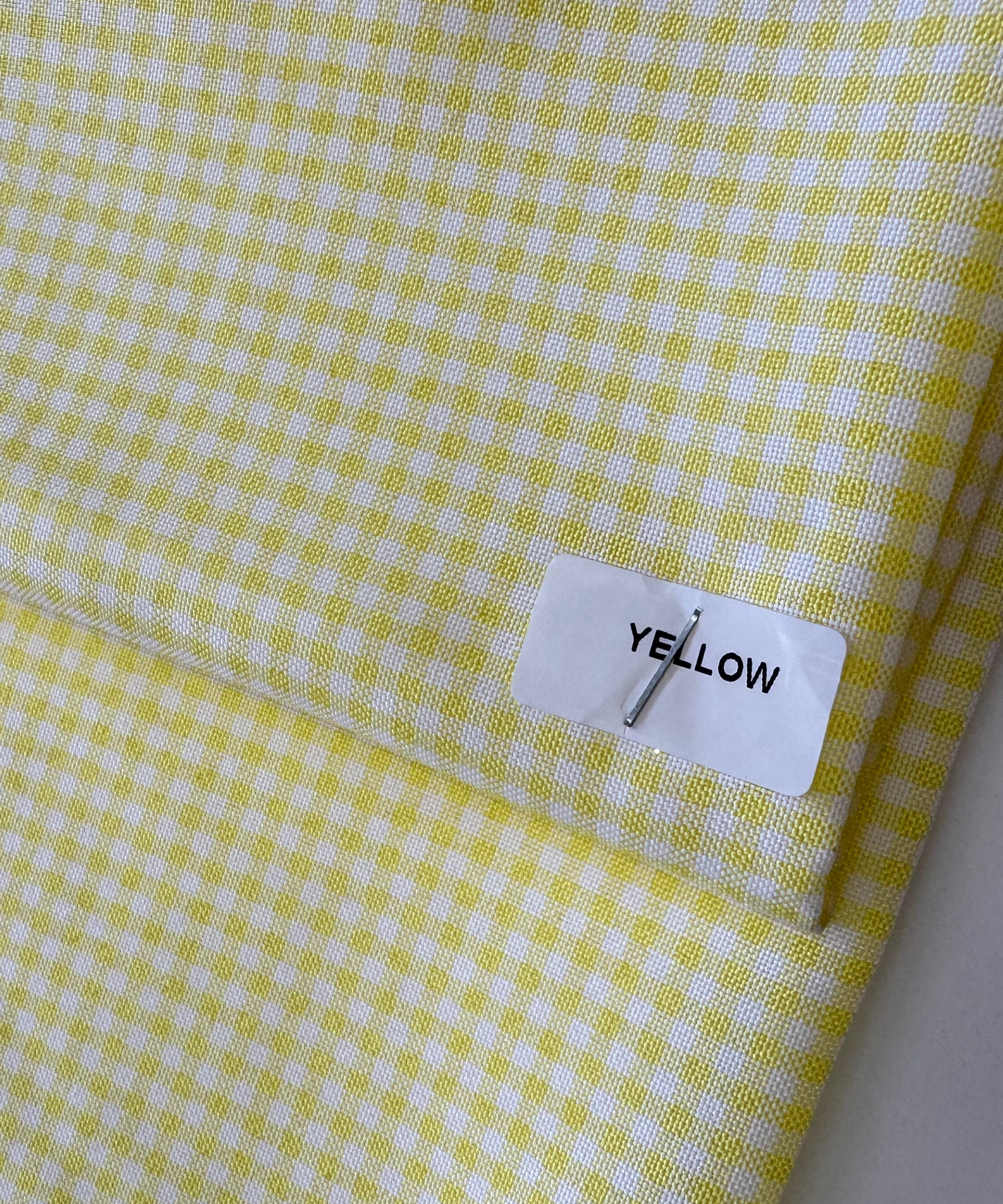 Yellow 1/8" Gingham Shirting Poplin