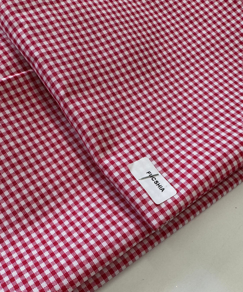 Fuchsia and white checkered fabric. fuchsia gingham fabric. 
