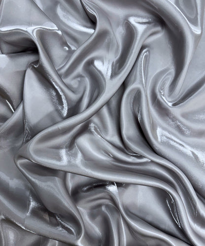 Silver Liquid Bridal Satin