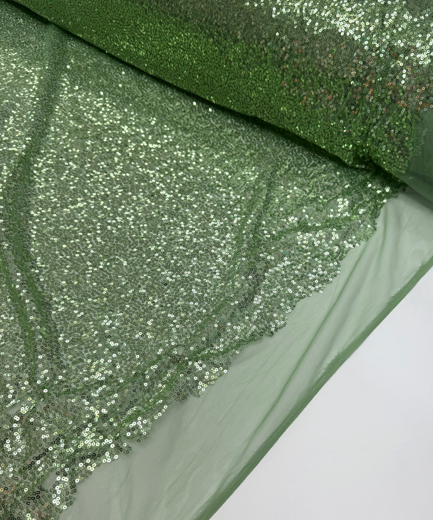 Glitz Sequins on Stretch Mesh Fabric
