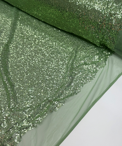 Glitz Sequins on Stretch Mesh Fabric