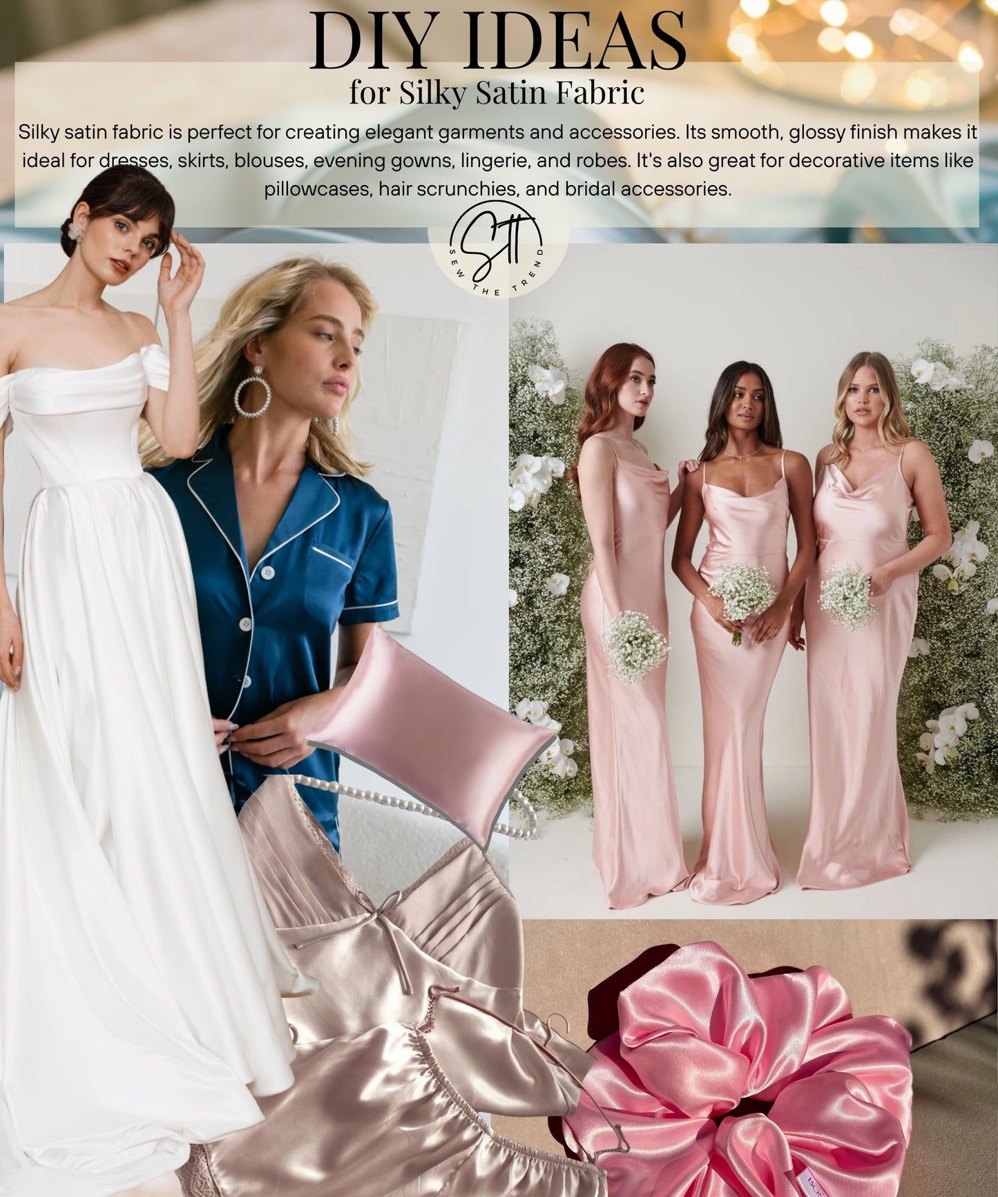 Silky Stretch Satin Fabric
