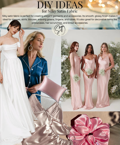 Silky Stretch Satin Fabric