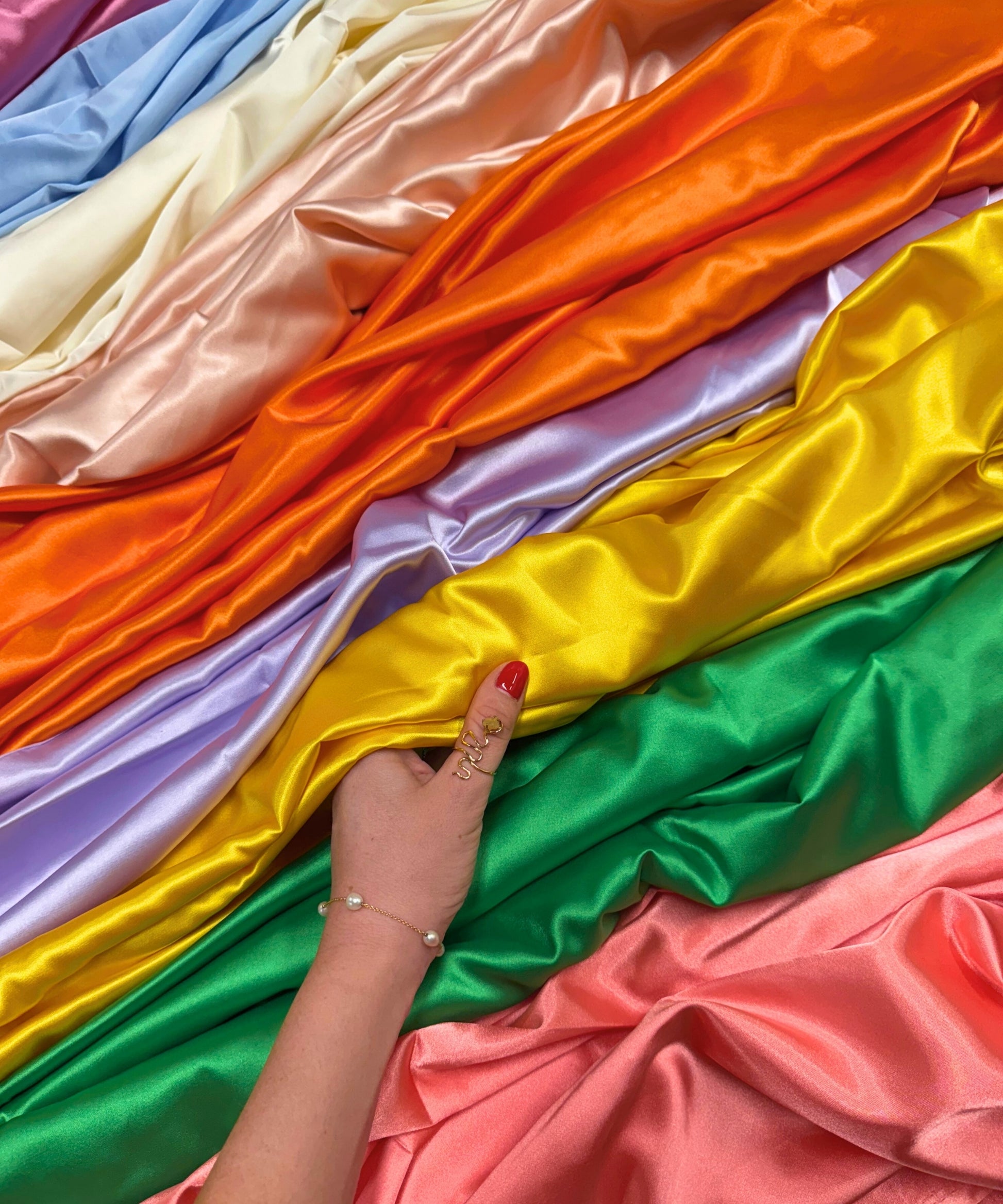 satin fabric for dresses Amazon.com: Premium Stretch Silky Satin Fabric by Yard - Fabric for Dresses and Skirts - Silky Smooth, Metallic Sheen - Ideal for Weddings and Costume Design - Polyester Silk Blend