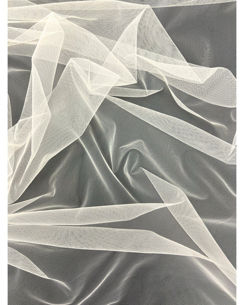 ivory stretch mesh fabric