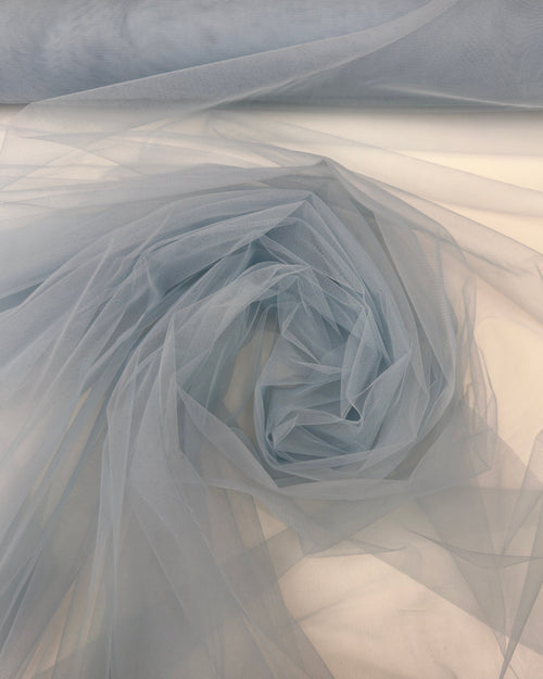 Dusty Blue Stretch mesh