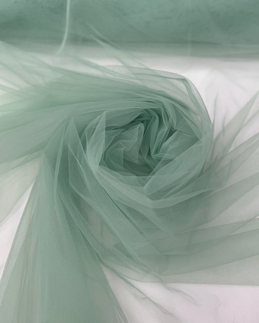Sage Green Stretch Mesh