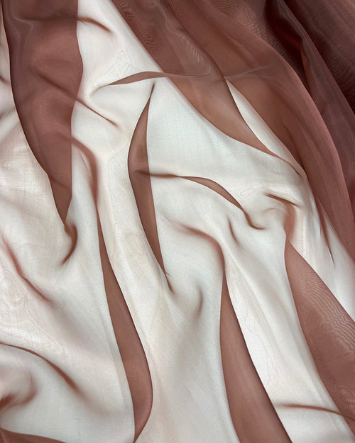 brown organza