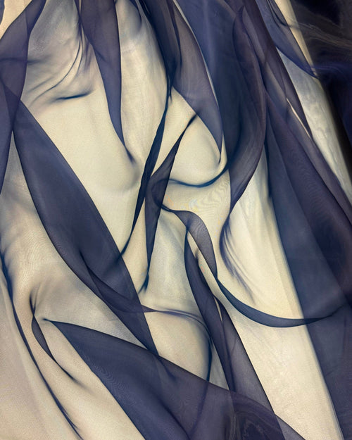 navy blue organza