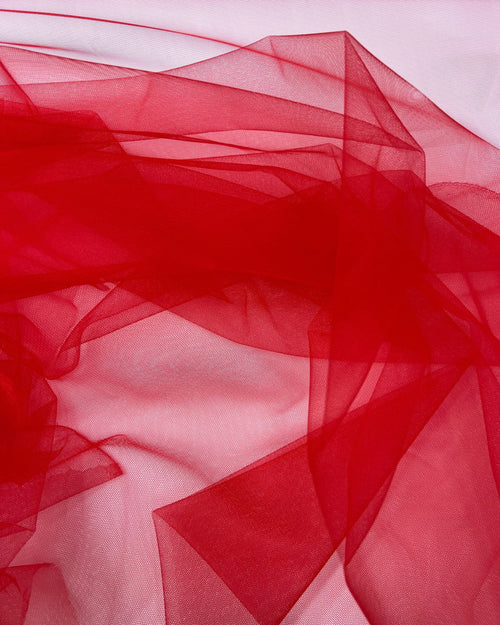 Red Stretch Tulle