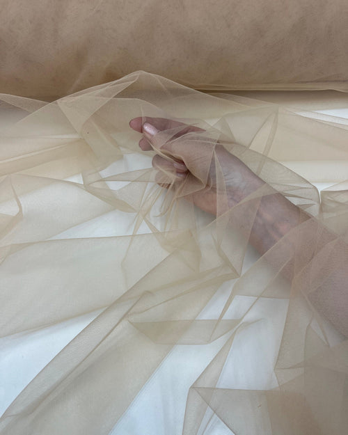 light nude stretch tulle