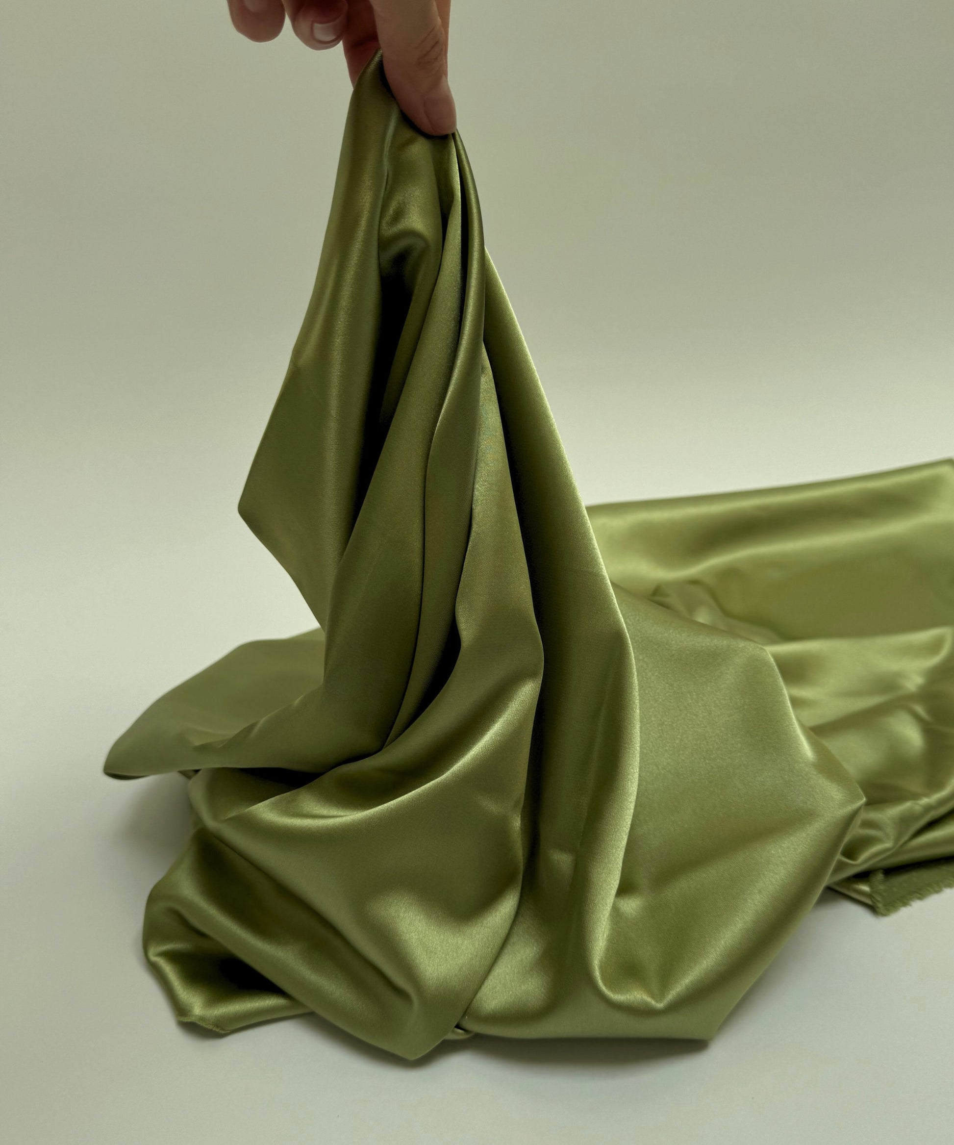 Sage Green Stretch Satin Fabric by the Yard Sew The Trend Sage Green Stretch Satin Fabric by the Yard Sew The Trend