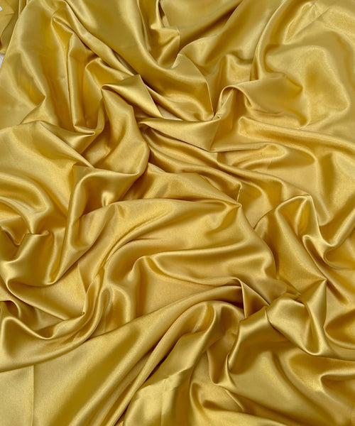 Gold Stretch satin