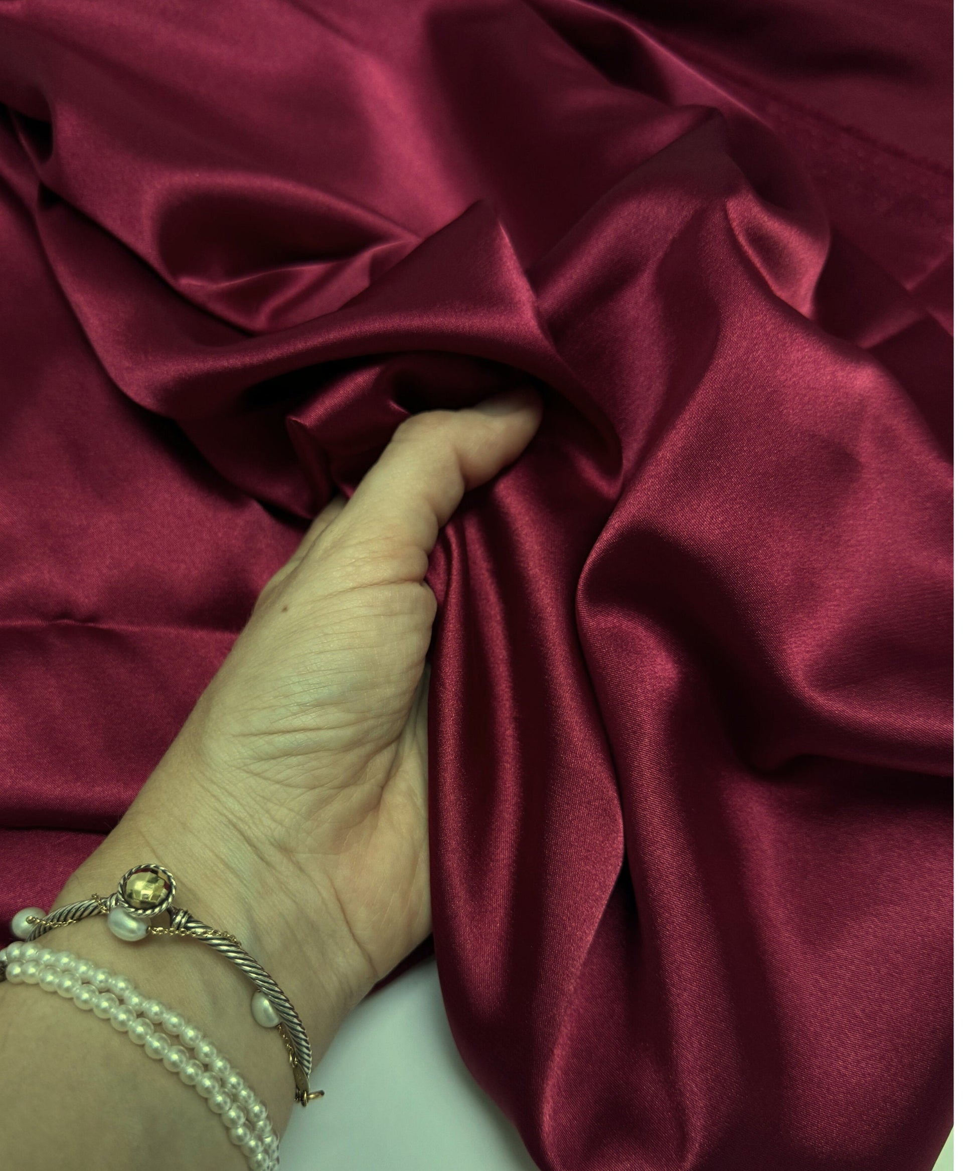 Satin by the yard