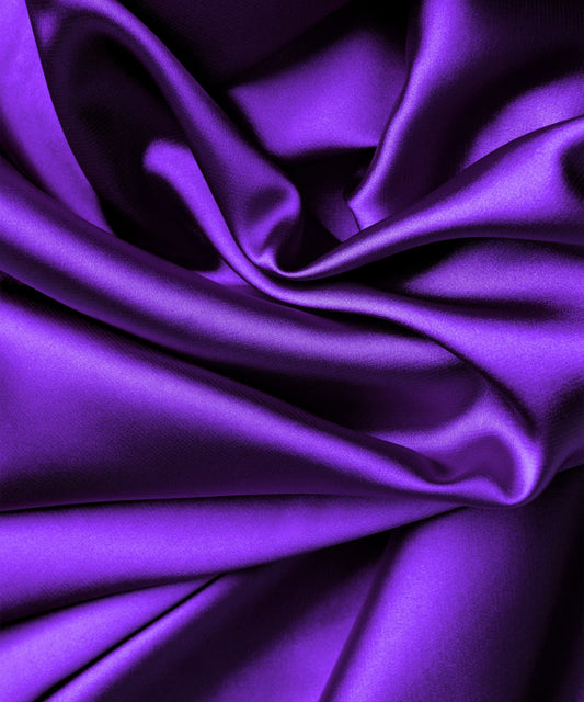 purple stretch satin