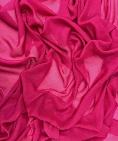 fuchsia chiffon by the yard