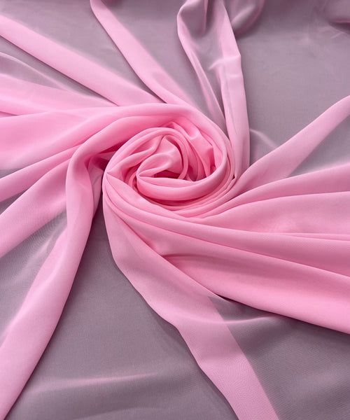 light pink sheer chiffon fabric