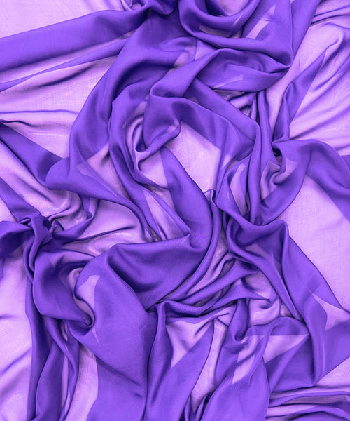 purple sheer chiffon fabric